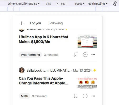 Optimizing for mobile user experience
