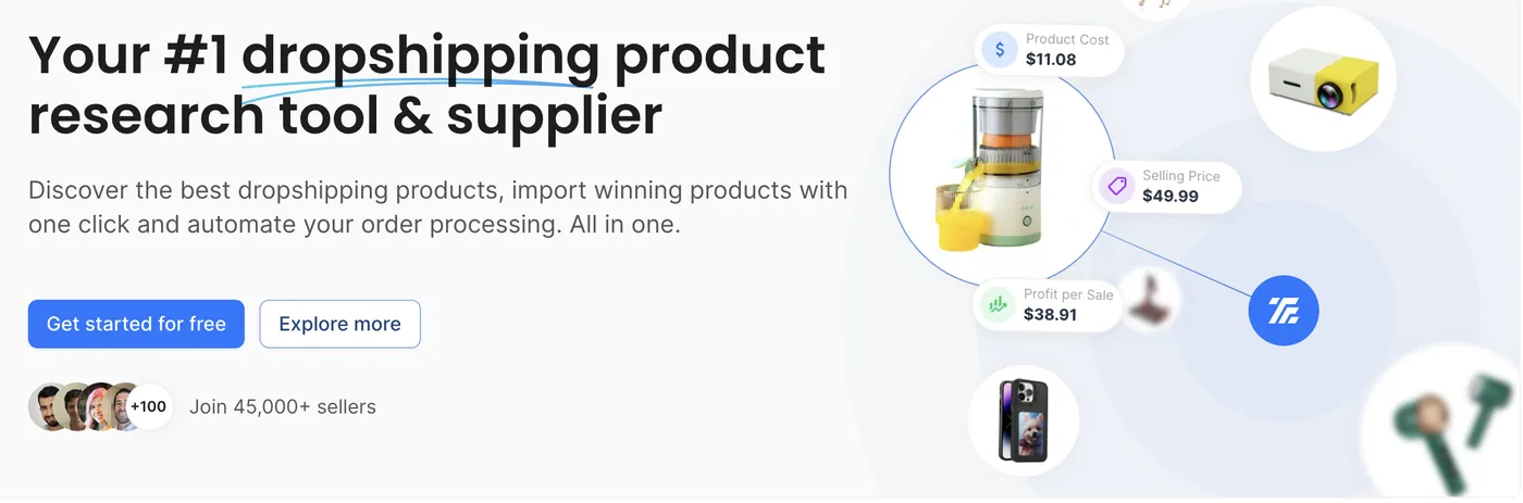 Tradelle dropshipping product research tool