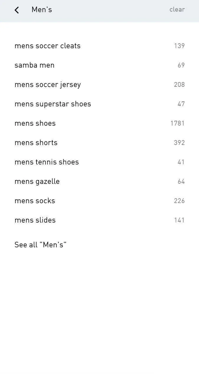 Implement quick search and personalized suggestions