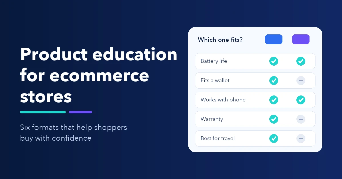 How Ecommerce Brands Can Use Product Education to Help Shoppers Make More Confident Buying Decisions