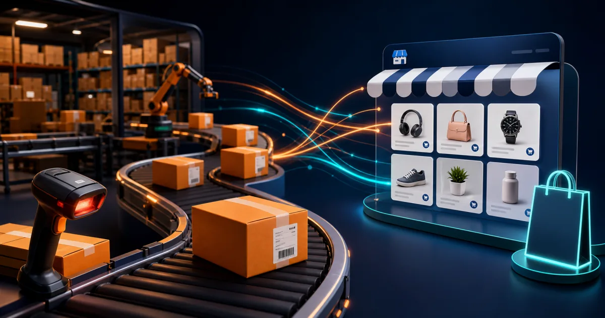 Temu to Shopify product import workflow with ecommerce catalog editor and product cards
